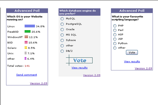 Advanced Poll screenshot