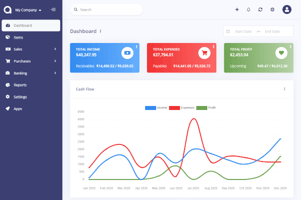 Akaunting screenshot