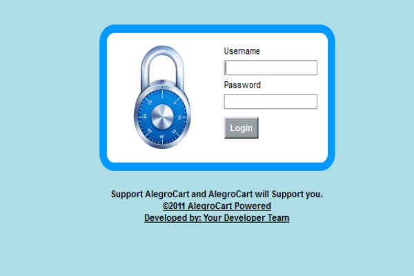 AlegroCart screenshot