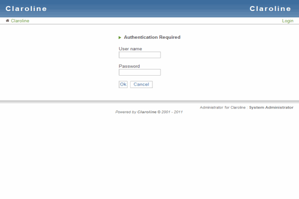 Claroline screenshot