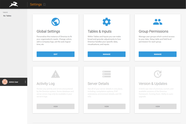 Directus screenshot