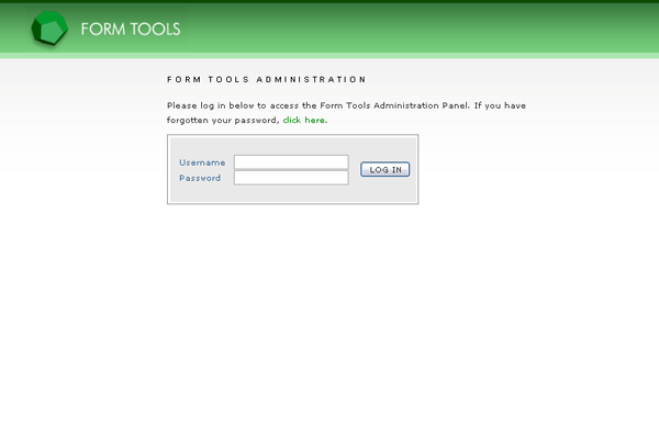 Form Tools screenshot
