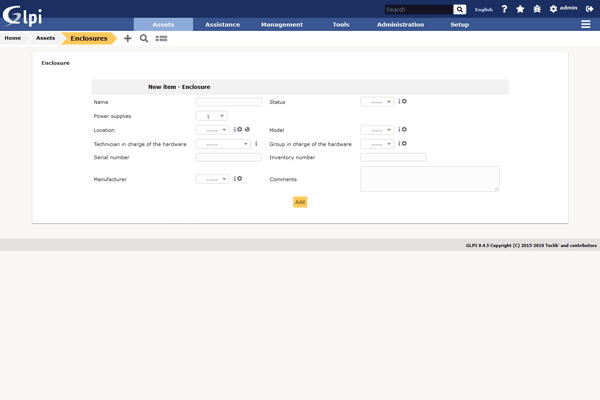 GLPI screenshot