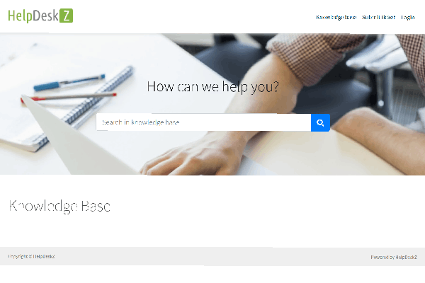 HelpDeskZ screenshot