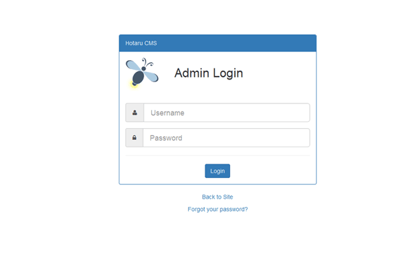 Hotaru CMS screenshot