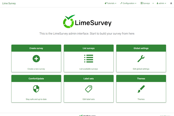 LimeSurvey screenshot
