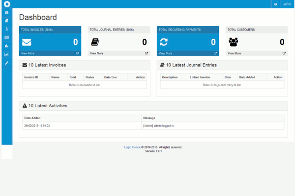 Logic Invoice screenshot