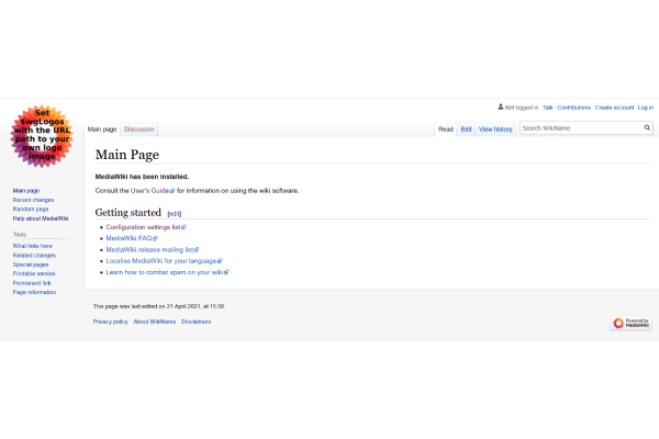 MediaWiki screenshot