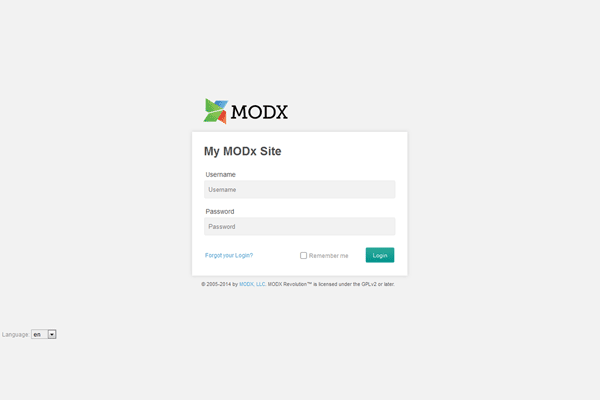 MODX screenshot