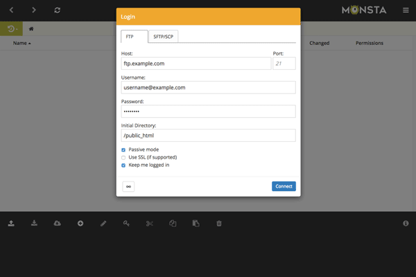 Monsta FTP screenshot