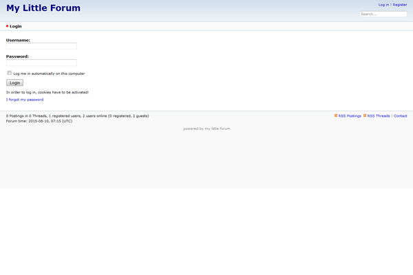 My Little Forum screenshot