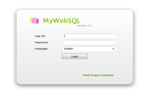 MyWebSQL screenshot