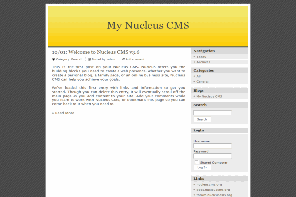 Nucleus screenshot