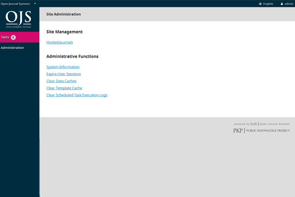 Open Journal Systems screenshot