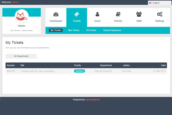 OpenSupports screenshot