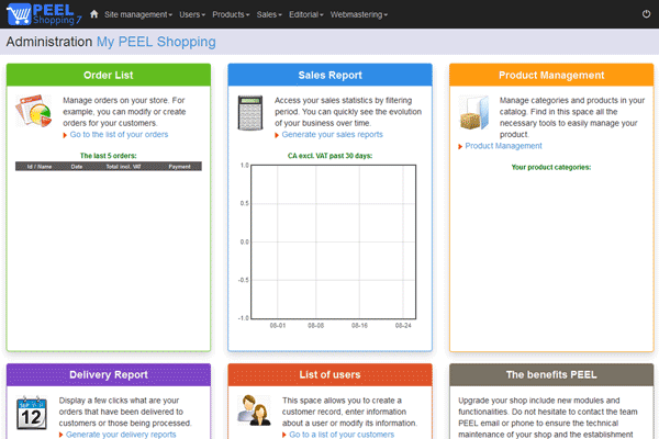 PEEL SHOPPING screenshot
