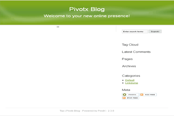 PivotX screenshot