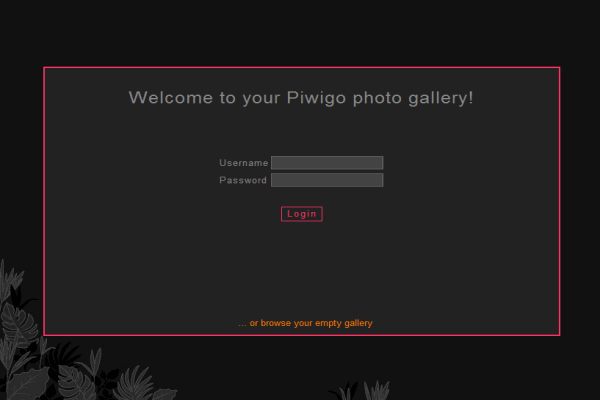 Piwigo screenshot