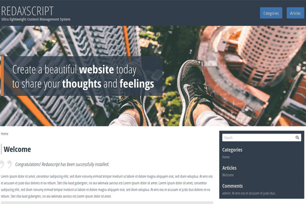 Redaxscript screenshot