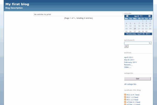 Serendipity screenshot