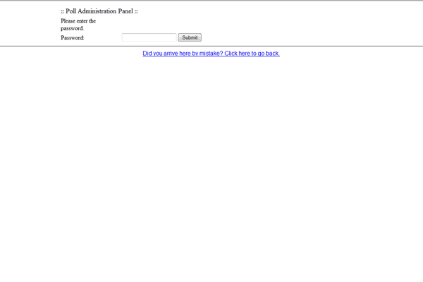 Simple PHP Poll screenshot