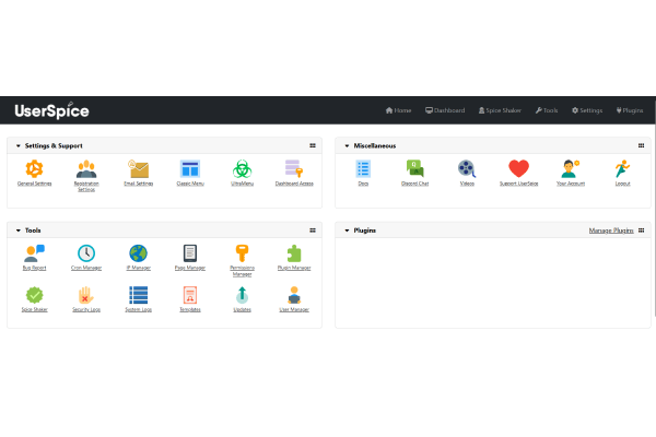 UserSpice screenshot