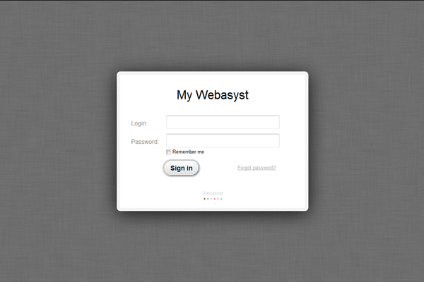 Webasyst screenshot