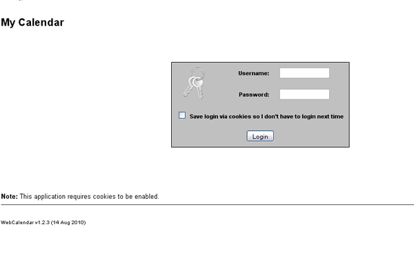 WebCalendar screenshot