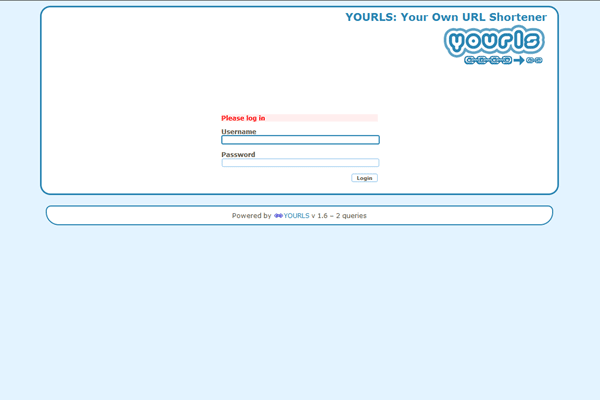 YOURLS screenshot